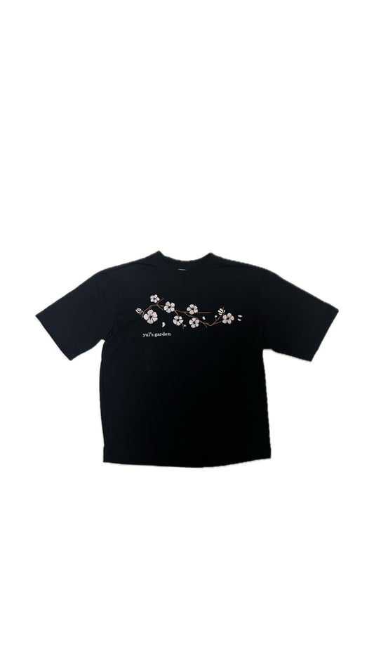 cherry blossom short-sleeve black